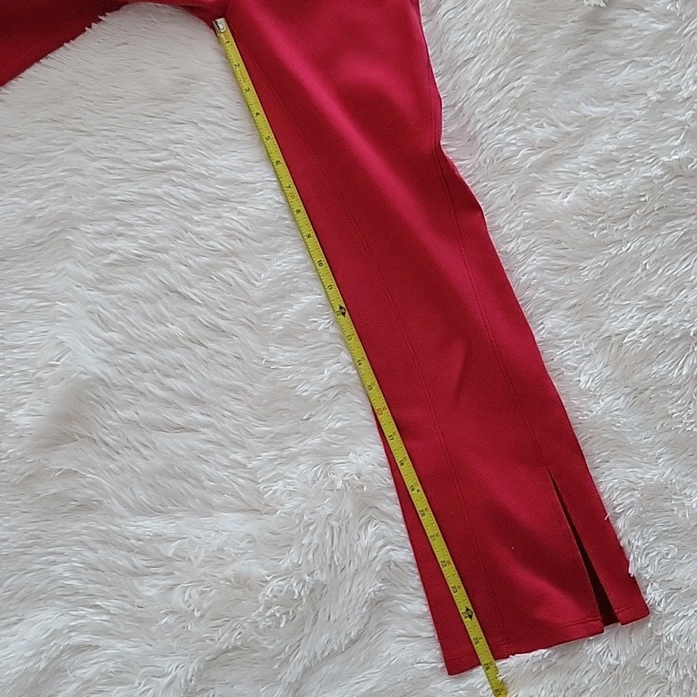 Children's Place Pull On Flare Pants Red Ankle Slits Girls Size 12